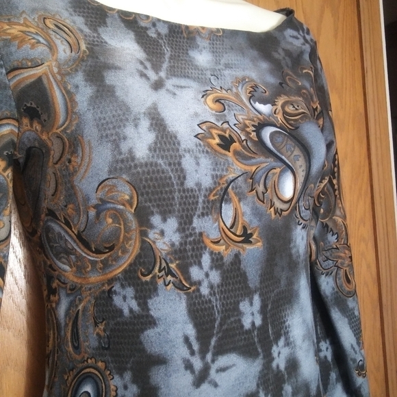 EYESHADOW Stony Apparel Paisley Blouse Juniors Sm - Picture 4 of 6